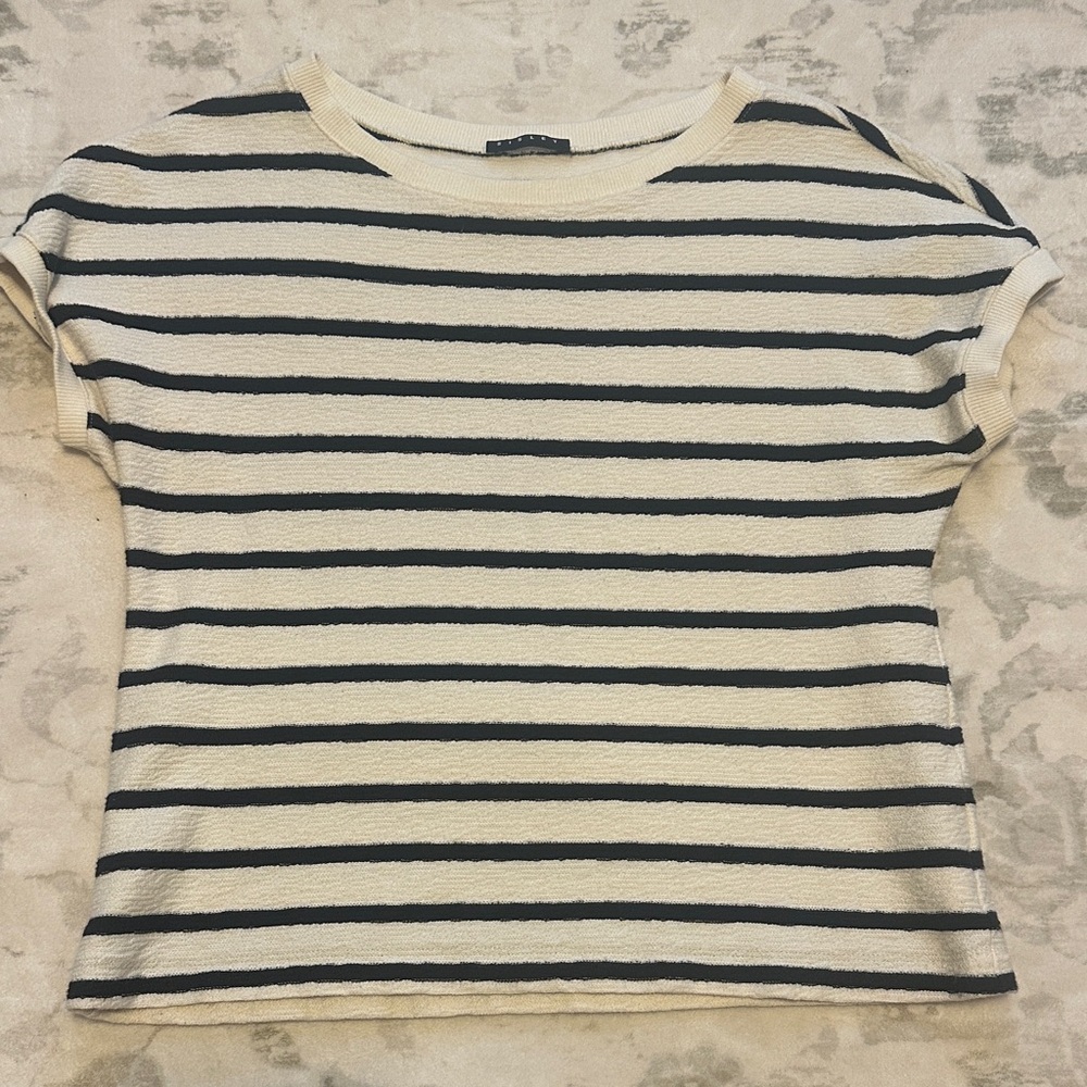 SISLEY of Paris. Black and Cream Women's Top. $15
